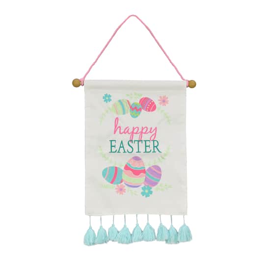 19&#x27;&#x27; Happy Easter with Eggs Banner
